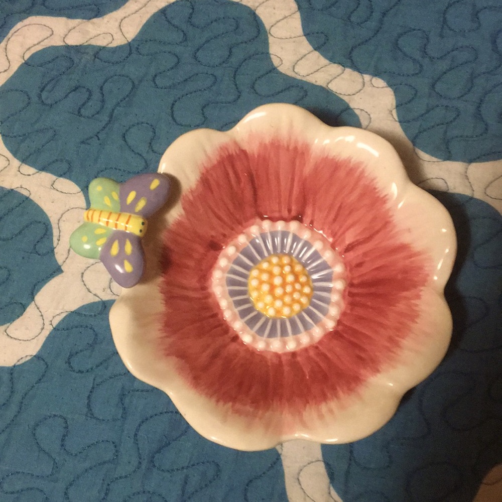 Colorful Decorative saucer!!! Brand new never used